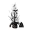Glitzhome; Glitzhome® 20" Lighted Halloween Bats Table Tree Decor; Category:Halloween Floral Arrangements; Image:5